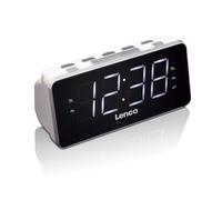 Lenco Radio-réveil CR-18 blanc