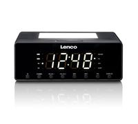 Radio-réveil - LENCO - CR-540BK - Veilleuse réglable - Charge USB - Son stéréo
