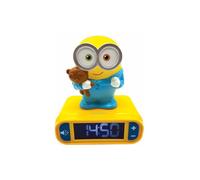 Lexibook Réveil veilleuse Les Minions Bob RL800DES – Sons et mélodies, écran LCD rétro-éclairé