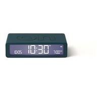 Lexon Flip Classic réveil Matin Lumineux, réversible avec Faces on Off et Fonction Snooze, à écran LCD et Lumière Tactile, Rechargeable par USB-C - Bleu Canard