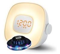 RADIO-REVEIL LUMINEUX AVEC SONS DE LA NATURE - Muse ML-198CR - Luminothérapie Ambiance LED - 5 sons de la nature, OVNI inclus