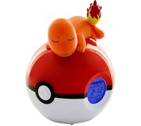 Teknofun – Radio-réveil Pokémon Salamèche – Lampe LED multicolore Orange/Rouge/Blanc