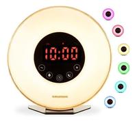 Radio Réveil Matin - PIMPIMSKY - A31 - Simulation Aube - Fonction Snooze - Lumière Colorées Changeantes Tactiles