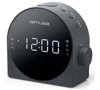 Radio-réveil Muse M185 Noir - Double réveil - Syntoniseur de radio numérique AM/FM