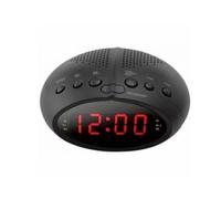 Radio Réveil Numérique Affichage LED Rouge Radio Réveil De Chevet FM CR-2466