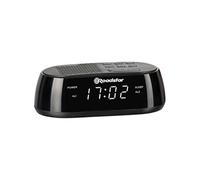 Radio-Réveil Numérique FM, Port USB à Chargement Rapide, 2 Alarmes, Ecran LCD,, CLR-2477, , Noir