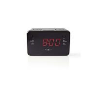 Radio-Réveil Numérique LED 0,9 FM 20 Présélections Snooze (rappel de réveil)