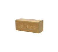 Radio-réveil Numérique LED FM avec Fontion Snooze / Date et Thermomètre Beige
