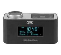 Trevi RC 80D6 Dab Radio-réveil électronique avec récepteur numérique Dab/Dab+ et FM avec RDS, Grand écran LED, Fonction Snooze, Veille, Powerbank, AUX-in, USB Charge