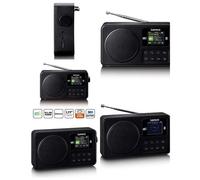 Radio Réveil Portable DAB+/FM - LENCO - PDR-033BK - Bluetooth 5.3 - Écran TFT 1,77" - Autonomie 10h