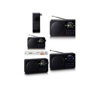 Radio Réveil Portable DAB+/FM - - PDR-033BK - Bluetooth 5.3 - Ecran TFT 1,77" - Autonomie 10h