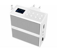 VR-Radio Radio de Salle de Bain Dab+/FM : Prise avec Bluetooth, USB, Mains Libres et Batterie, 6 W