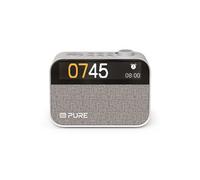 PURE Digital Réveil de chevet Pure Moment – DAB+/FM, Bluetooth, bruit blanc – Blanc
