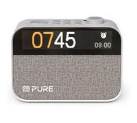 PURE Digital Réveil de chevet Pure Moment – DAB+/FM, Bluetooth, bruit blanc – Blanc
