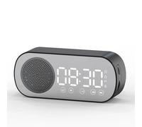Radio-Réveil, Réveil Numérique Portable Dual 5.0 HiFi sans Fil avec Haut-Parleur BT pour la Lecture, la Cuisine, L'équitation