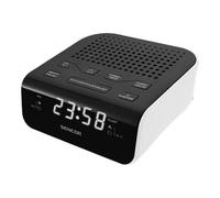 Radio-réveil SENCOR - SRC 136 WH - Tuner radio numérique FM - Variateur d'éclairage de l'affichage