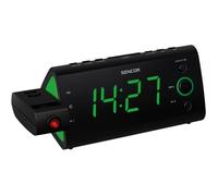 Radio-réveil - SENCOR - SRC 330 GN - Ecran LED 1,2″ vert - Tuner FM - Projection heure - Noir