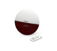 Radio-réveil / Simulateur d'aube CRW-4BY Blanc-Rouge