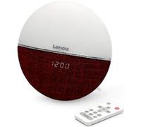 Lenco CRW-04 radio alarm clock burgundy