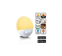 Radio-réveil smart avec réveil simulateur d'aube crw-110wh blanc