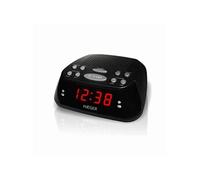 Haeger Radio-réveil Snooze – AM/FM, numérique, fonctions Snooze et Sleep – Noir