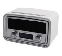 Radio-réveil - SOUNDMASTER UR190WE - DAB + FM - Double alarme - Prise USB - Blanc