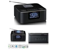 Radio-réveil stéréo - LENCO - CR-650BK - DAB+ - Bluetooth 5.0 - Chargement sans fil