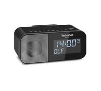 TechniSat Radio-réveil Viola CR 1 – DAB+, FM, Chargement sans fil, 2 alarmes, USB, écran 3,5" , Noir