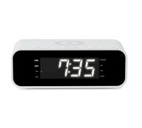 Radio-réveil Thomson CR221I - Chargeur à induction - USB - Double alarme - Blanc