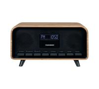 Radio réveil THOMSON Vintage Cosy Bluetooth DAB écran LCD réglable 2 alarmes Bois marron
