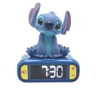 Réveil digital Lexibook avec veilleuse lumineuse Stitch en 3D
