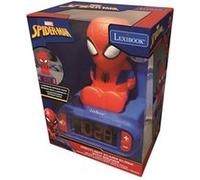 Lexibook – Réveil veilleuse digital Spiderman 3D lumineux et sonore Rouge et bleu Enfant