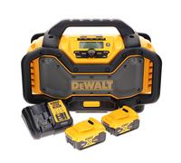 Radio sans fil DAB+ DeWalt DCR 027 P2 10,8-18,0 V + 2 batteries 5,0 Ah + chargeur