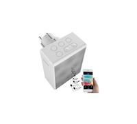 : Radio secteur FM avec fonctions bluetooth et mains libres, blanc