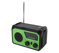 Radio Solaire à Manivelle, Radio d'urgence 16 000 MAh, Radio Météo à Chargement USB avec Boussole de Lampe de Poche de Rappel SOS, avec Prise pour écouteurs, pour Le Camping en