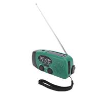 Radio Solaire avec manivelle, Batterie 2000 mAh, NOAA AM/FM WB, Lampe Torche LED et Alarme SOS pour la Survie en Plein air Camping