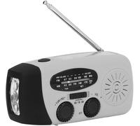 Radio Solaire D'Urgence Am/Fm-Ipx3 Étanche,Radios Dynamo À Manivelle,Lampe Led,Chargeur Usb 1200Mah,Noaa-Pour Camping Et Randonnée (Modèle Américain)