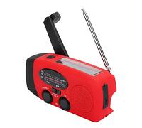 Radio Solaire et à Manivelle FM AM NOAA Portable - Radio d'Urgence LED Extérieure Avec Haut-Parleur 40 mm 8 Ω 1 W, Batterie 400mA