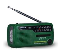 Radio solaire Portable à manivelle, récepteur Radio, lampe de poche LED d'urgence, fonction d'alarme SOS pour l'extérieur