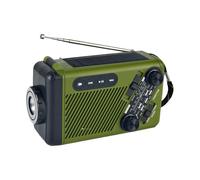 Radio Solaire - Radio AM/FM/Ondes Courtes avec Manivelle, Alimentation Solaire Et Alerte Météo MP3 Rechargeable USB pour Camping Randonnée Plage Survie Tempête