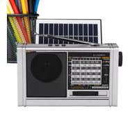 Radio Solaire - Radio AM Portable et Rechargeable | Haut-Parleur Multibandes avec Lampe Torche Puissante et Cadran de Réglage pour Camping Maison Voyage Travail Plage Extérieur Salle de Sport
