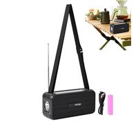 Radio Solaire,Radio Portable Rechargeable | Haut-Parleur Intégré et Lampe LED pour Extérieur Randonnée Voyage Plage Salle de Sport Maison