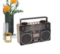 Radio Solaire Rechargeable | Haut-Parleur sans Fil Compact Rechargeable avec Poignée - Radio Rétro Son Clair pour Voyages, École et Extérieur