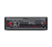 Radio stéréo de voiture, radio FM/AM LCD avec éclairage 7 couleurs, lecteur MP3 mains libres Bluetooth, prend en charge 2 USB/AUX/TF/SD/iOS Android