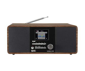 Radio Stéréo Multifonctionnelle DAB+ / FM / Internet DABMAN i200 Aspect Bois Marron