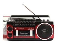 Radio stéréo sans fil Bluetooth rétro - FEBEST - Portable - USB - AM/FM/SW multibande - Lecteur cassette