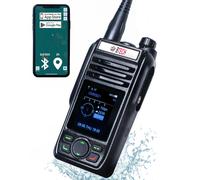 Radio submersible BTECH GMRS-PRO IP67 avec SMS et partage de position GPS Bluetooth Audio Boussole Alertes m t o NOAA Double bande (VHF/UH