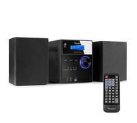 Audizio Metz - Radio Système Hifi DAB+ et Lecteur CD avec Bluetooth et Haut-Parleur - Noir Noir G