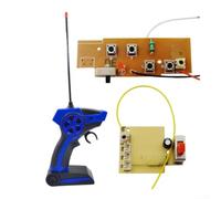 Radio Télécommande 2.4G pour Voiture Tank Radio Télécommande(Blue) | pour fréquence , 4 canaux, signal stable, anti-interférence, pour idéal bricolage