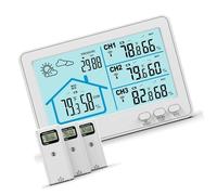 Radio Température Humidité Observe 10 m Télécommandé Transducteur Étendue Écran Couleur Station Météorologique pour Utilisation Intérieure Radio Multicanal